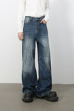 Men's Wide Leg Jeans with Pockets