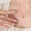 18K Gold-Plated Pearl Pendant Necklace