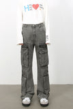 Men's Mid Rise Jeans with Cargo Pockets