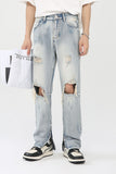 Men's Distressed Slit Jeans