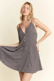 Jade By Jane Full Size Checkered Sleeveless Dress Plus Size