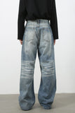 Men's Wide Leg Jeans with Pockets