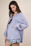 VERY J Plus Size Washed Cotton Gauze Oversized Top
