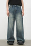 Men's Distressed Detail Wide Leg Jeans