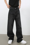 Men's Wide Leg Jeans with Pockets