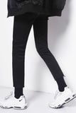Men's Frayed Hem Skinny Jeans
