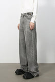 Men's Wide Leg Jeans with Pockets