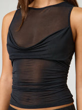 Ruched Round Neck Tank