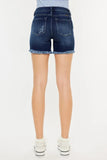 Kancan Mid Rise Button Fly Denim Shorts