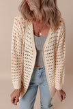 Openwork Open Front Cardigan