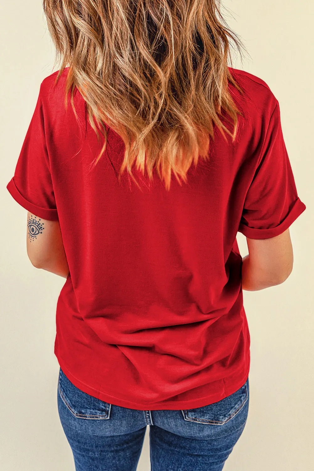 MERRY CHRISTMAS Round Neck Short Sleeve T-Shirt - felvior