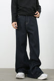 Men's Wide Leg Jeans with Pockets