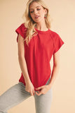 Aemi+Co Round Neck Short Sleeve T-Shirt