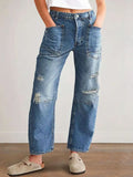 Distressed Jeans with Pockets
