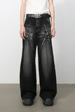 Men's Wide Leg Jeans with Pockets
