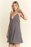 Jade By Jane Full Size Checkered Sleeveless Dress Plus Size