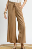 Umgee Wide Leg Drawstring Pants