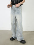 Men's Wide Leg Jeans with Pockets