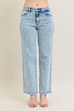 Judy Blue Full Size High Waist Stone Wash Straight Jeans Plus Size