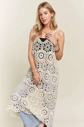ADORA Crochet Cover-Up Tunic Top