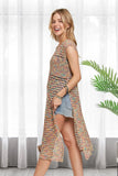 ADORA Multi Color Crochet Tunic Top