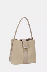 David Jones Leather Trim Shoulder Bag