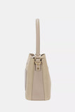 David Jones Leather Trim Shoulder Bag