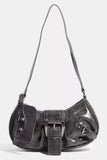 Fame Triple Belt Faux Leather Hand Bag