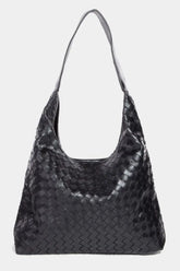 Fame Woven Faux Leather Tote Bag