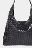 Fame Woven Faux Leather Tote Bag