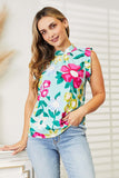 Floral Print Ruffle Shoulder Blouse - Chic & Feminine