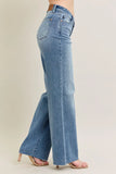 Judy Blue Full Size V - Front Baggy Jeans Plus Size