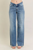Judy Blue Full Size V - Front Baggy Jeans Plus Size