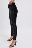 Judy Blue Plus Size HW Faux Leather Skinny Pants