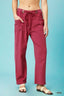 Umgee Drawstring Wide Leg Casual Pants