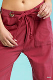 Umgee Drawstring Wide Leg Casual Pants