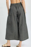 Umgee Pinstripe Crop Palazzo Pants