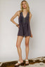 Umgee Tie Front Sleeveless Romper