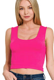 Zenana Double Layered Cropped Tank Top