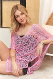 ADORA Crochet Cover Up Tunic Top