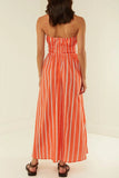 Striped Square Neck Cami Dress