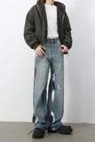 Men's Paint Wide Leg Jeans