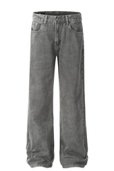 Men's Straight Leg Jeans with Pockets