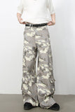 Men's Camouflage Wide Leg Cargo Jeans