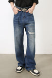 Men's Distressed Jeans with Pockets