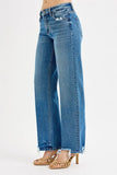 RISEN Full Size Mid Rise Baggy Jeans Plus Size