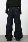 Men's Wide Leg Jeans with Pockets