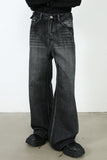 Men's Wide Leg Jeans with Pockets