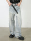 Men's Wide Leg Jeans with Pockets