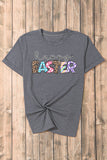 HAPPY EASTER Graphic Short Sleeve T-Shirt
